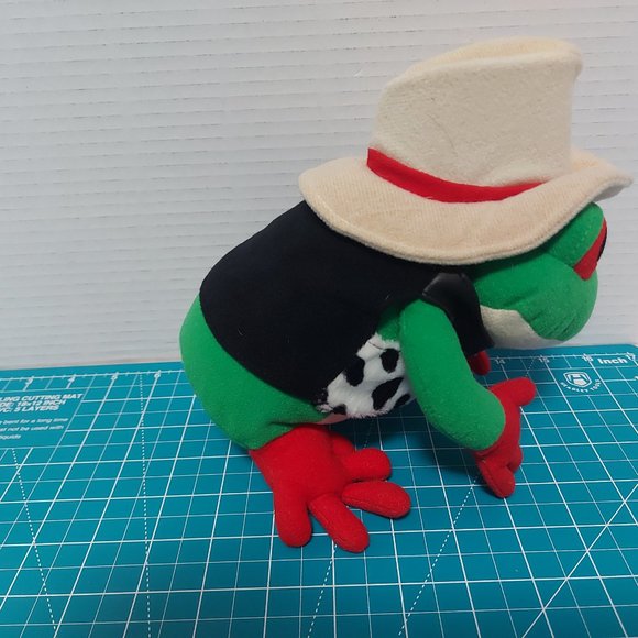 The 24k Company Frog Culture Plushie Cowboy Frog Red Eye 8 Inch Stuffed Animal - Picture 4 of 7